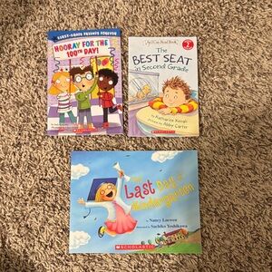 Scholastic Children's Book Trio with Colorful Covers